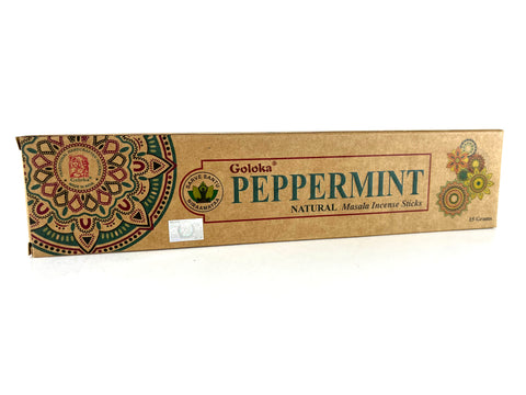 Goloka Peppermint Natural Masala Incense Sticks
