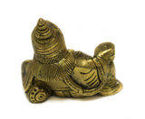 Kuber Brass Murti Laying Down