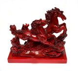 Red Horses Statue