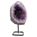 Uruguay Amethyst (polished) on Metal Base