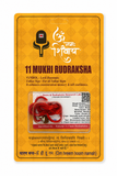 11 Mukhi Rudraksha Red Thread Necklace