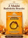 2 Mukhi Rudraksha Bracelet