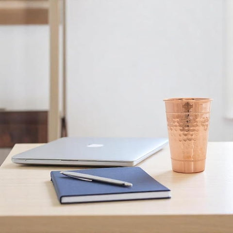 Pure Copper Hammered Tumbler