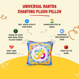 Universal Mantra Chanting Plush Pillow – Soft, Musical & Kid-Friendly