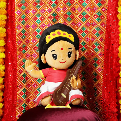 Saraswati Devi (Mega 22") Plush Toy