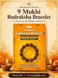 9 Mukhi Rudraksha Bracelet