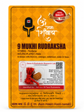 9 Mukhi Rudraksha Red Thread Bracelet