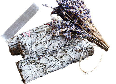 Dried Lavender Smudge Bundle 4"