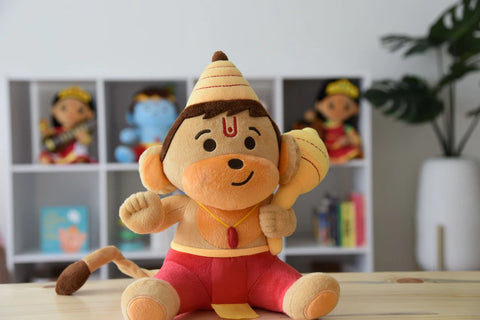 Baby Hanuman (Medium 11") Mantra Singing Plush Toy