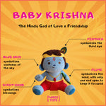 Baby Krishna (Medium 11") Mantra Singing Plush Toy