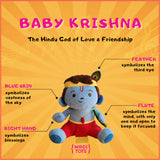 Baby Krishna (Mini 7") Mantra Singing Plush Toy