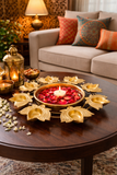 Lotus Urli with Diya Holders
