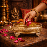 Shringar Bowl - Pure Brass (12" Diametre)