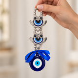 Double Owl Evil Eye Wall Hanging Ornament