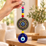 MULTICOLOUR EVIL EYE WALL HANGING ORNAMENT