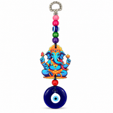 Colourful Ganeshji Evil Eye Wall Hanging Ornament