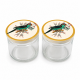 Dry Fruit Gift Tray with 2 Glass Jars