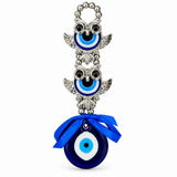Double Owl Evil Eye Wall Hanging Ornament