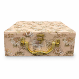 Dry Fruit Gift Box with Clasp & Handle (4 Glass Jars)