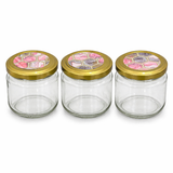 Dry Fruit Gift Box with Clasp & Handle (3 Glass Jars)