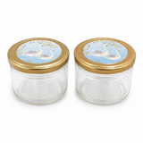 Dry Fruit Gift Tray with 2 Glass Jars & Gift Box