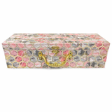 Dry Fruit Gift Box with Clasp & Handle (3 Glass Jars)