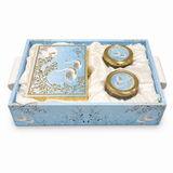 Dry Fruit Gift Tray with 2 Glass Jars & Gift Box