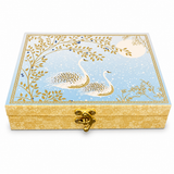 Dry Fruit Gift Tray with 2 Glass Jars & Gift Box
