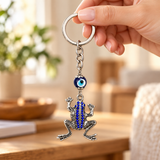 FROG EVIL EYE KEYCHAIN