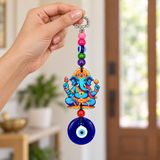 Colourful Ganeshji Evil Eye Wall Hanging Ornament