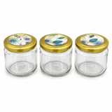 Dry Fruit Gift Box with Clasp & Handle (3 Glass Jars)