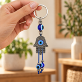 HAMSA EVIL EYE KEYCHAIN