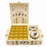 Dry Fruit Gift Tray with 2 Glass Jars