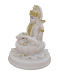 Saraswati Ma Marble Powder Statue