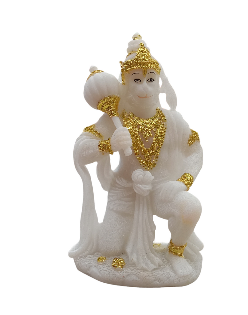 Hanuman Ji Marble Powder Statue – India Sajawat & Puja Hut