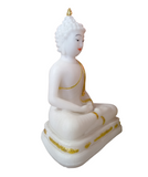 Meditating Buddha Marble Powder Statue