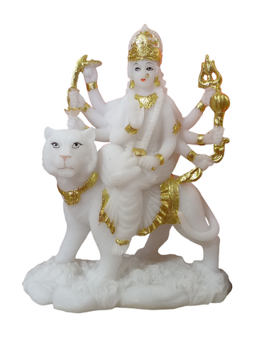Durga Ma Marble Powder Statue