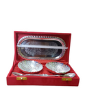 German Silver - Silver Plated Bowl & Spoon Set