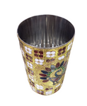 Stainless Steele Meenakari Glass