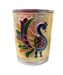 Stainless Steele Meenakari Glass