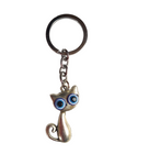 Evil Eye Cat Keychain