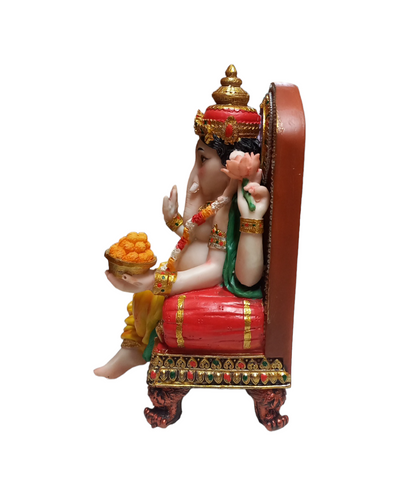Ganeshji Sitting on Asana Resin Statue