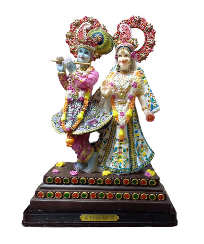 Radha Krishna Resin Statue