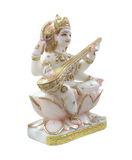 Makrana Marble Statue - Saraswati Ma
