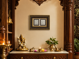 Shri Lakshmi Ganesh Pure Silver Photo Frame
