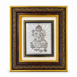 Shri Ganesh Pure Silver Photo Frame