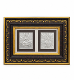 Shri Lakshmi Ganesh Pure Silver Photo Frame
