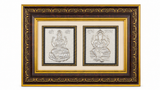 Shri Lakshmi Ganesh Pure Silver Photo Frame