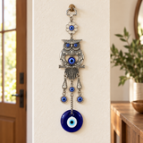 OWL EVIL EYE WALL HANGING ORNAMENT