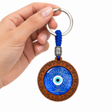 TREE OF LIFE EVIL EYE KEYCHAIN